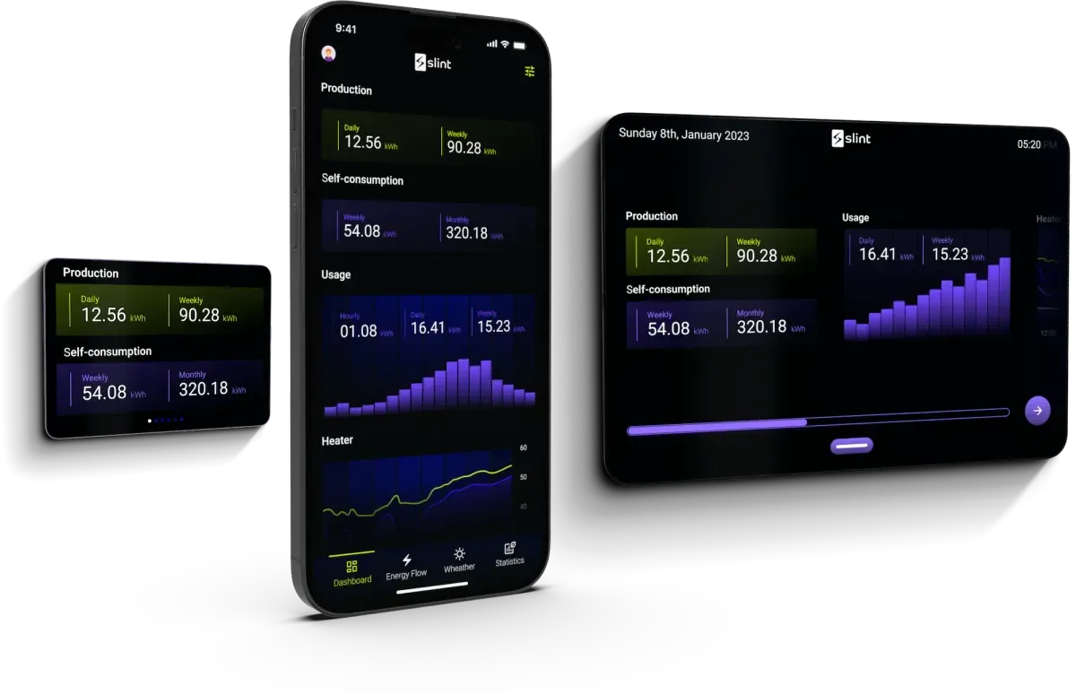 Slint examples running on a range of devices